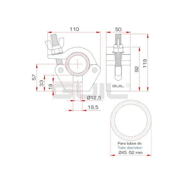 Guil - ABZ-45 - Griffe pour ferme | Z-Bombilla