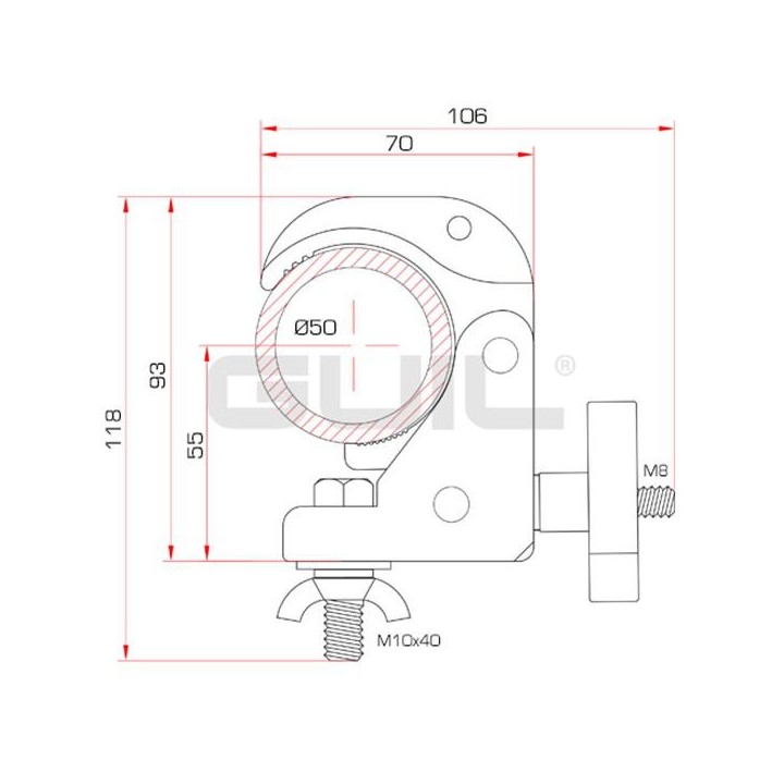 Guil - ABZ-51/N - Griffe pour ferme | Z-Bombilla