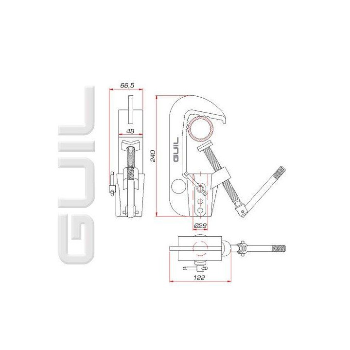 Guil - ABZ-16 - Claw for truss | Z-Bombilla