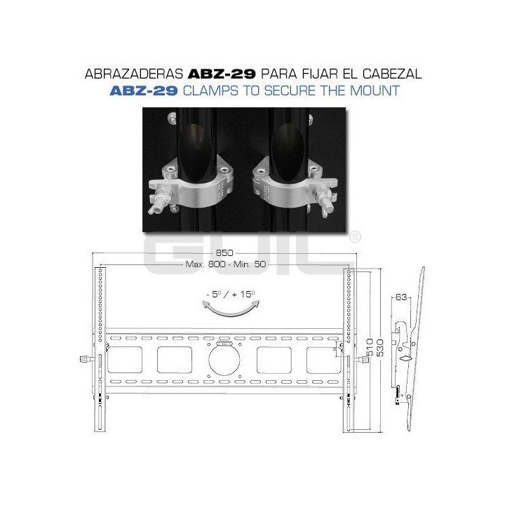 Guil - PTR-08/N - Supporto per LCD Plasma | Z-Bombilla
