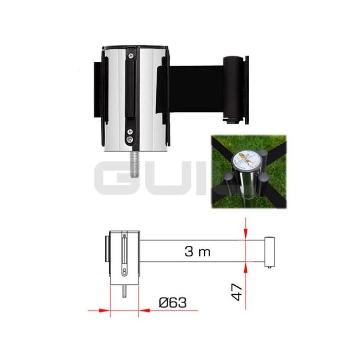 Guil - PST-CB/2 -  Separator Post | Z-Bombilla