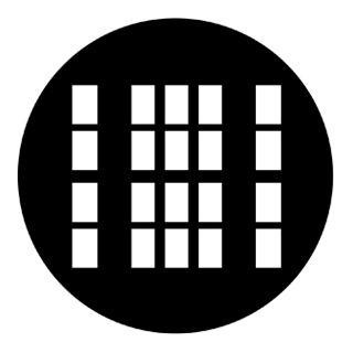 Rosco - 77137 - Aço Padrão Gobo - Janelas, Portas e Persianas | Z-Bombilla