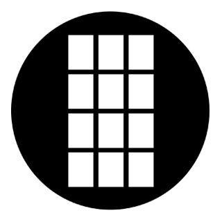 Rosco - 77138 - Aço Padrão Gobo - Janelas, Portas e Persianas | Z-Bombilla