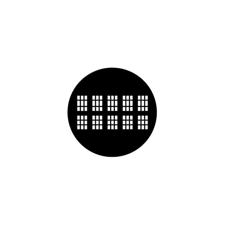 Rosco - 77148 - Standard Steel Gobo - Fenêtres, Portes et Volets | Z-Bombilla