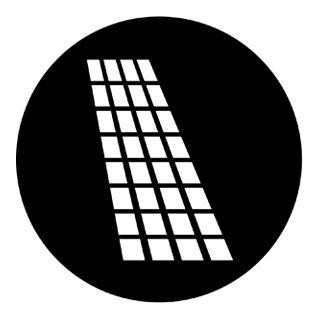 Rosco - 77644 - Aço Padrão Gobo - Janelas, Portas e Persianas | Z-Bombilla