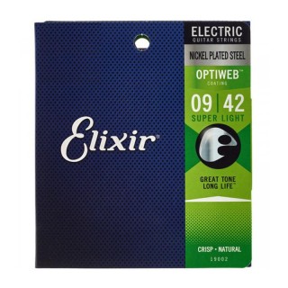 Elixir - JUEGO ELÉCTRICA OPTIWEB SL 09-42 - Electric Guitar String | Z-Bombilla