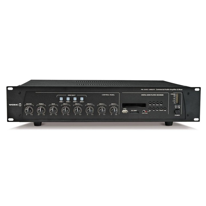 Work - PA 240 USB/R  - 100V Linha Amplificador | Z-Bombilla