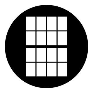 Rosco - 77703 - Aço Padrão Gobo - Janelas, Portas e Persianas | Z-Bombilla