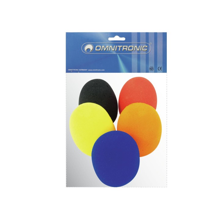 Omnitronic - Microphone Windshield Set, 5 colors - Filtro Antipop Paraviento | Z-Bombilla