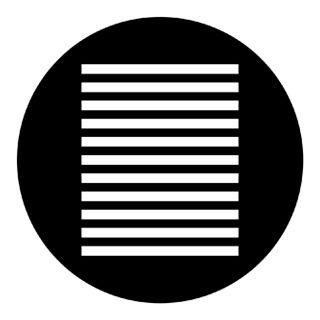 Rosco - 77904 - Aço Padrão Gobo - Janelas, Portas e Persianas | Z-Bombilla