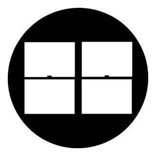 Rosco - 78256 - Standard Steel Gobo - Windows, Doors and Blinds | Z-Bombilla