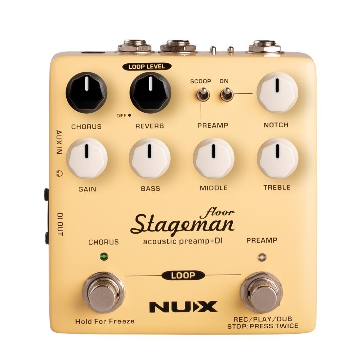 Nux - STAGEMAN FLOOR PREAMP ACUSTICO & - Pedals | Z-Bombilla
