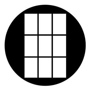 Rosco - 78486 - Standard Steel Gobo - Windows, Doors and Blinds | Z-Bombilla