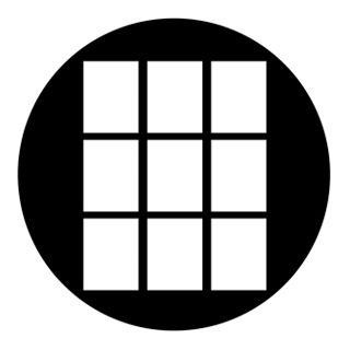 Rosco - 78487 - Standard Steel Gobo - Windows, Doors and Blinds | Z-Bombilla