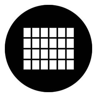 Rosco - 78493 - Aço Padrão Gobo - Janelas, Portas e Persianas | Z-Bombilla