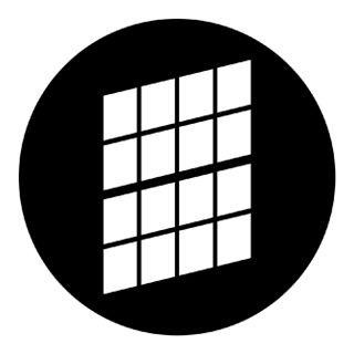 Rosco - 79011 - Aço Padrão Gobo - Janelas, Portas e Persianas | Z-Bombilla