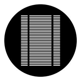 Rosco - 79312 - Aço Padrão Gobo - Janelas, Portas e Persianas | Z-Bombilla