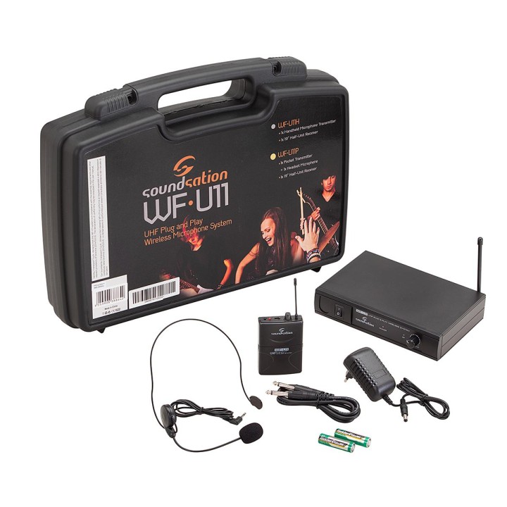 Sound Sation - RADIOMICROFONO UHF SOUNDSATION W - Sistema di fascia / patta wireless | Z-Bombilla