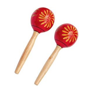 Peace - COPPIA MARACAS IN LEGNO PEACE RH - Vários Percussion | Z-Bombilla