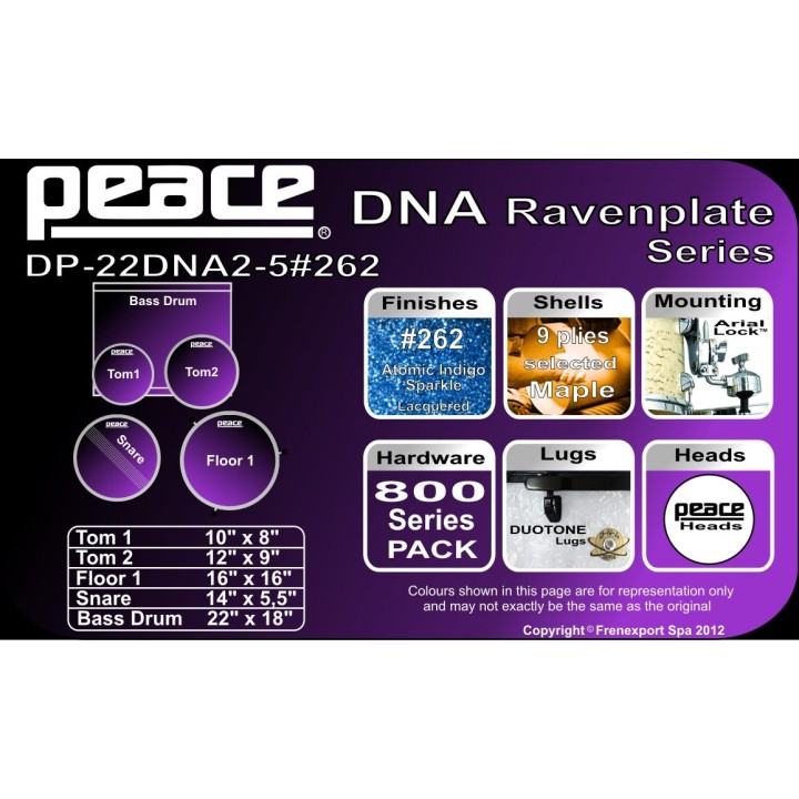Peace - BATTERIA PEACE DP-22DNA2-5 #262  - Acoustic Drum Set | Z-Bombilla