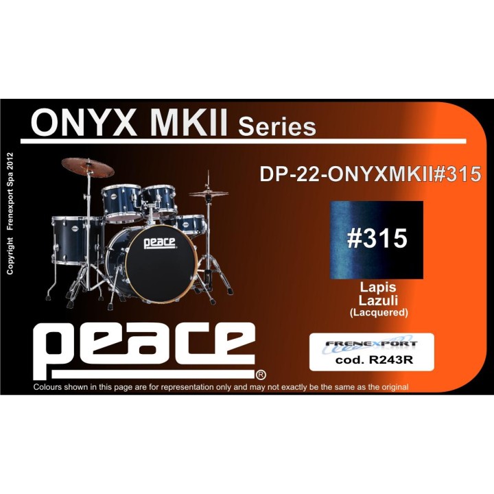 Peace - BATTERIA PEACE ONYX II DP-22ONYX - Acoustic Drum Set | Z-Bombilla