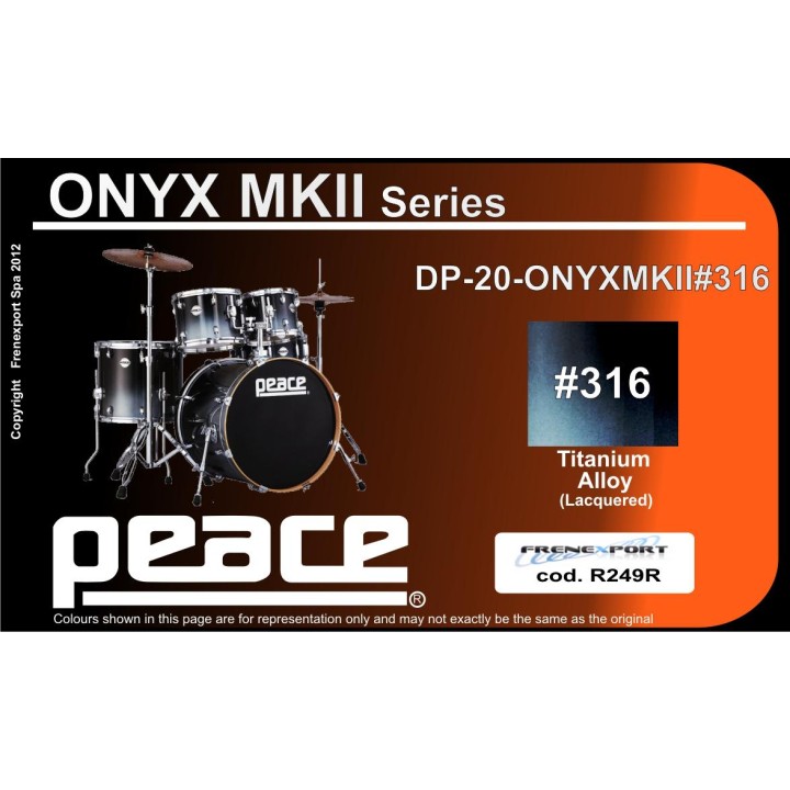 Peace - BATTERIA PEACE ONYX II DP-20ONYX - Acoustic Drum Set | Z-Bombilla