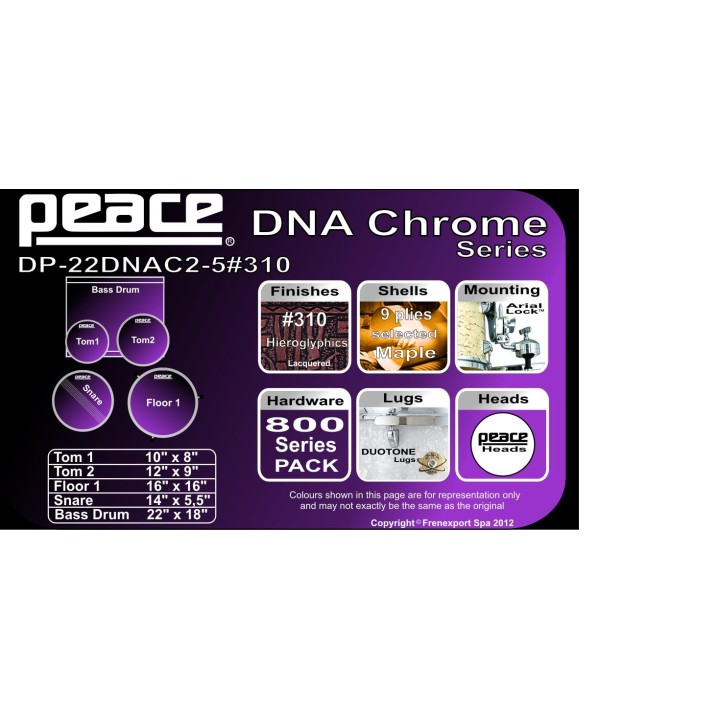 Peace - BATTERIA PEACE DNA DP-22DNAC2 OL - Acoustic Drum Set | Z-Bombilla