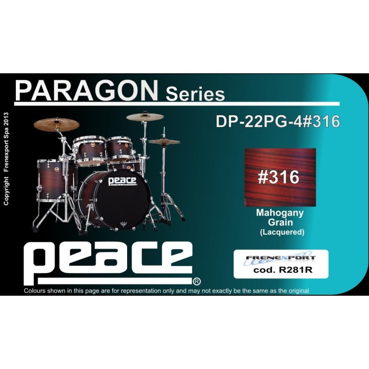 Peace - BATTERIA PEACE PARAGON DP-22PG-4 - Acoustic Drum Set | Z-Bombilla