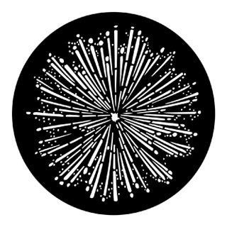 Rosco - 77767 - Standard Steel Gobo - Célébrations | Z-Bombilla