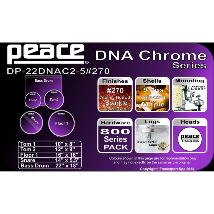 Peace - BATTERIA PEACE DP-22DNAC2-5 #270 - Bateria Acústica | Z-Bombilla