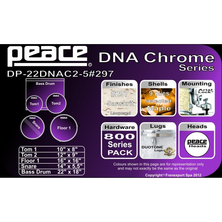 Peace - BATTERIA PEACE DP-22DNAC2-5 #297 - Bateria Acústica | Z-Bombilla