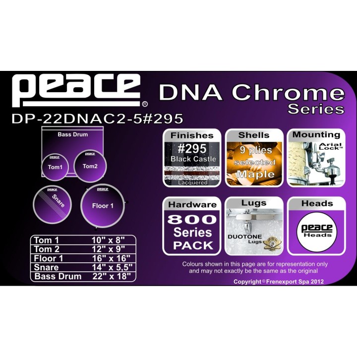 Peace - BATTERIA PEACE DNA DP-22DNAC2-5  - Bateria Acústica | Z-Bombilla