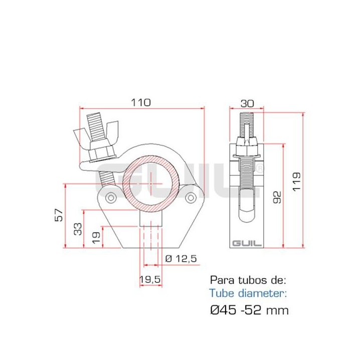 Guil - ABZ-56 - Truss Accessoires | Z-Bombilla