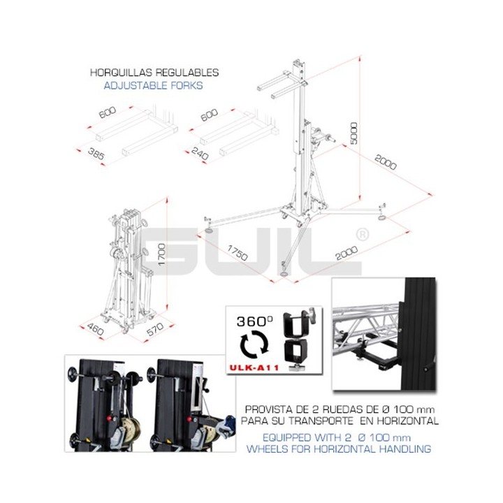 Guil - ULK 400 - Winch Stand | Z-Bombilla