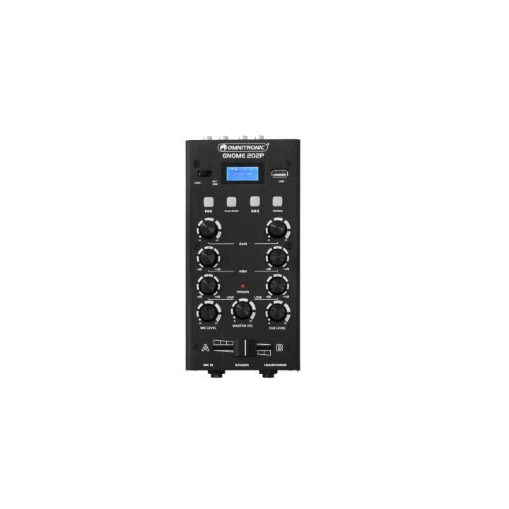 Omnitronic - GNOME-202P Mini Mixer black - Mesa de Mistura | Z-Bombilla