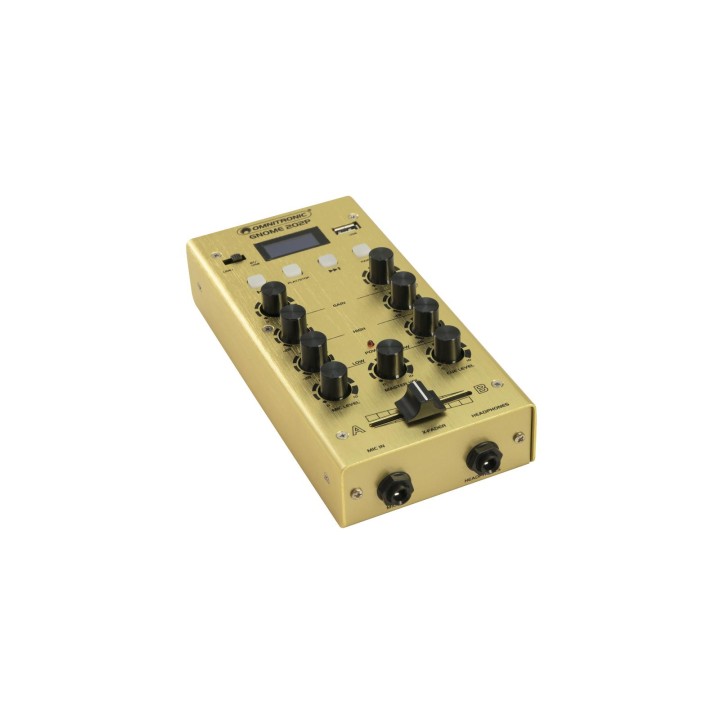 Omnitronic - GNOME-202P Mini Mixer gold - Mesa de Mistura | Z-Bombilla