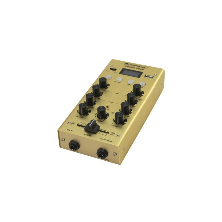 Omnitronic - GNOME-202P Mini Mixer gold - Mesa de Mistura | Z-Bombilla