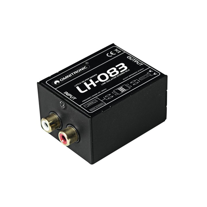 Omnitronic - LH-083 Stereo Isolator RCA S - Isolador de linha | Z-Bombilla