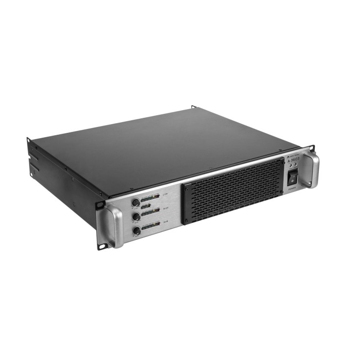 Omnitronic - A-3603 Class-D 2.1 Amplifier - Amplificatore Stereo - 251w to 450w @8 Ohm | Z-Bombilla