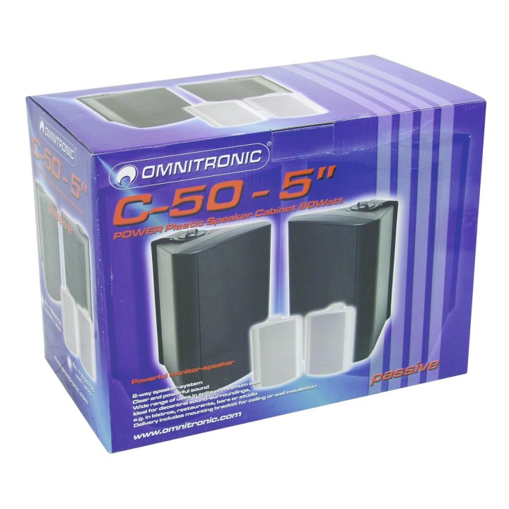 Omnitronic - C-50 white 2x - Les passifs | Z-Bombilla
