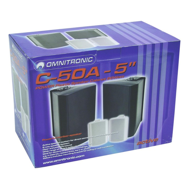 Omnitronic - C-50A active black 2x - autoamplificado | Z-Bombilla