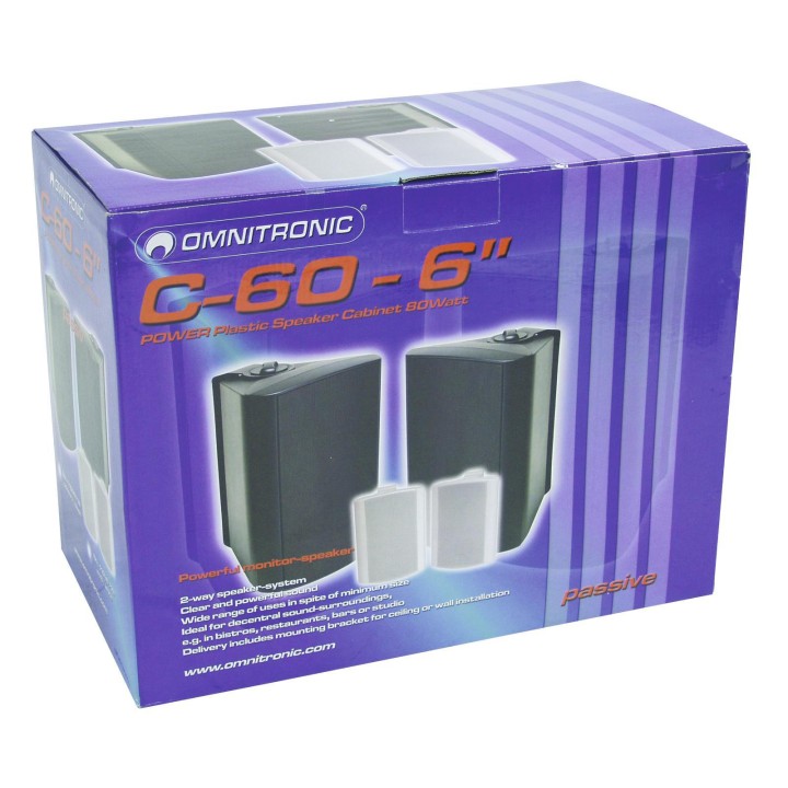Omnitronic - C-60 black 2x - Les passifs | Z-Bombilla