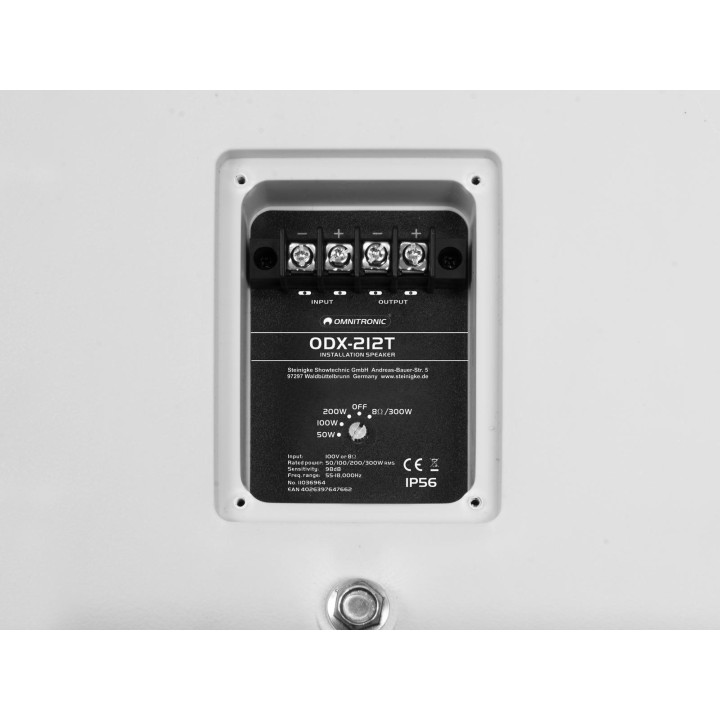 Omnitronic - ODX-212T Installation Speaker 100V white - línia 100V | Z-Bombilla