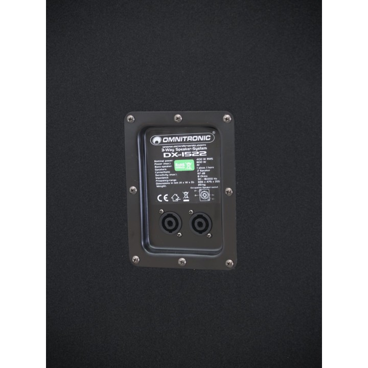 Omnitronic - DX-1522 3-Way Speaker 800 W - Passiva 15" - Alto-falantes Passivos - Sistemas de Som | Z-Bombilla