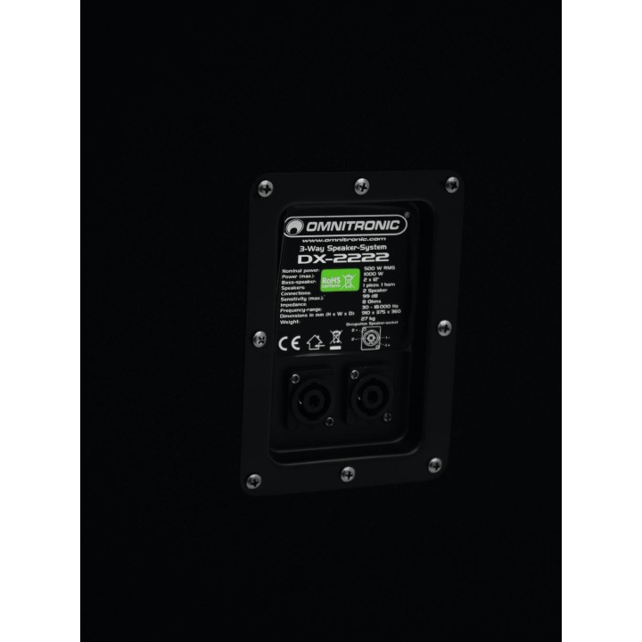 Omnitronic - DX-2222 3-Way Speaker 1000 W - Passiu 12" - Altaveus Passius - Equips de So  | Z-Bombilla