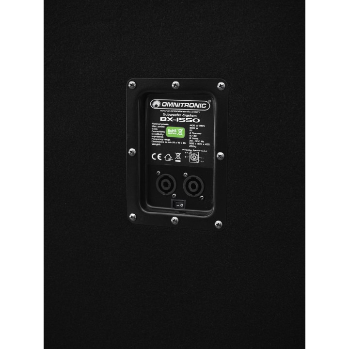 Omnitronic - BX-1550 Subwoofer 800W - Subwoofer passivo - Alto-falantes profissionais | Z-Bombilla