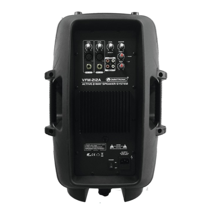 Omnitronic - VFM-212A 2-Way Speaker, active - ATTIVO 12" - Altoparlanti Autoalimentati - Altoparlanti professionali | Z-Bombilla