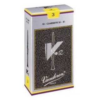 Vandoren - Ref.CR02 V12 Nº 2,5 - 5+.Caja 10 Unidades - Palhetas para Clarinete | Z-Bombilla