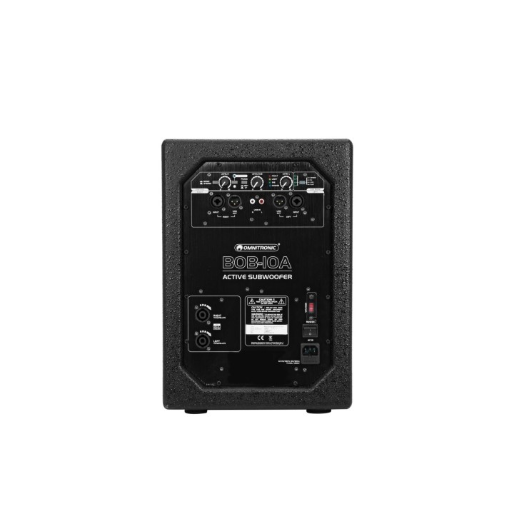Omnitronic - BOB-10A Subwoofer active black - Subwoofer Ativo - Alto-falantes profissionais | Z-Bombilla