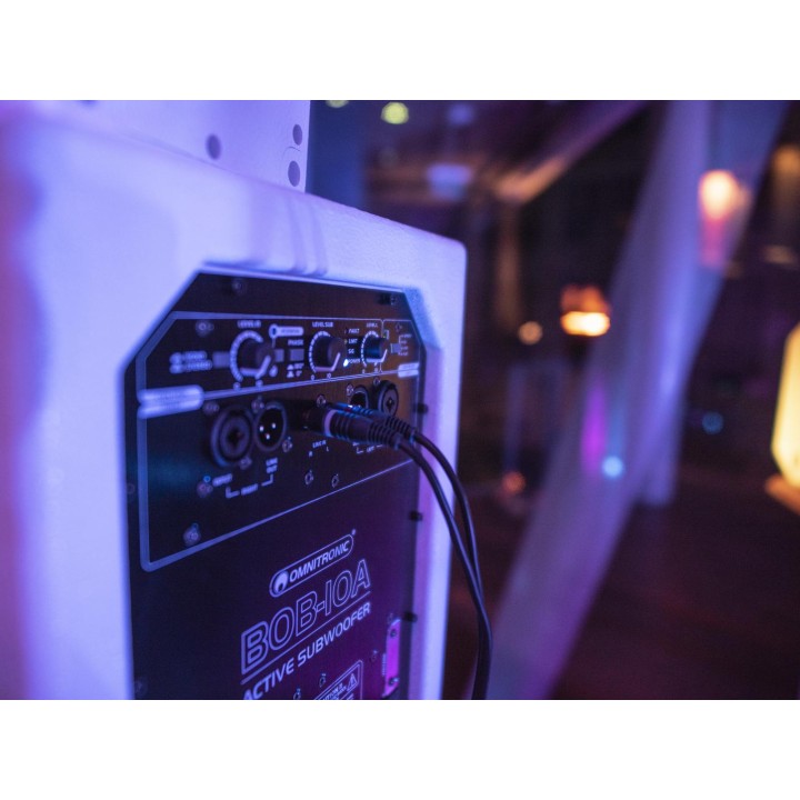 Omnitronic - BOB-10A Subwoofer active black - Subwoofer Ativo - Alto-falantes profissionais | Z-Bombilla